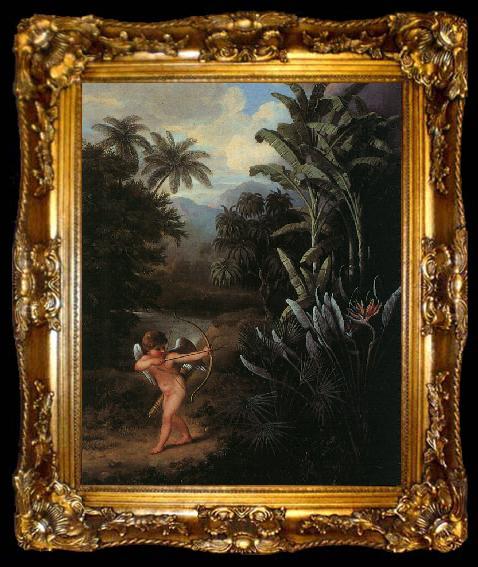 framed  Philip Reinagle Cupid Inspiring the Plants with Love, ta009-2